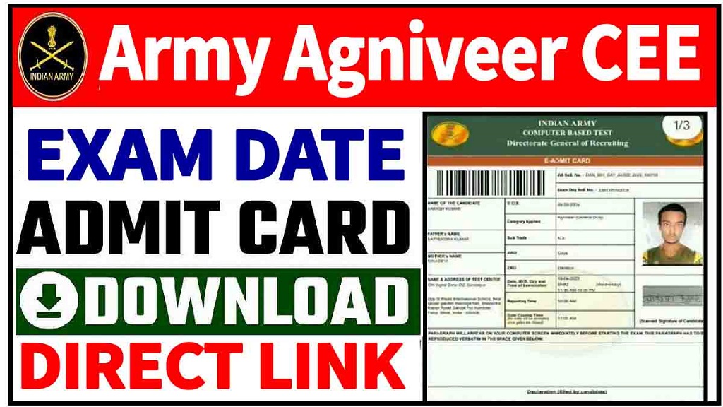 Army Agniveer Admit Card 2025 OUT