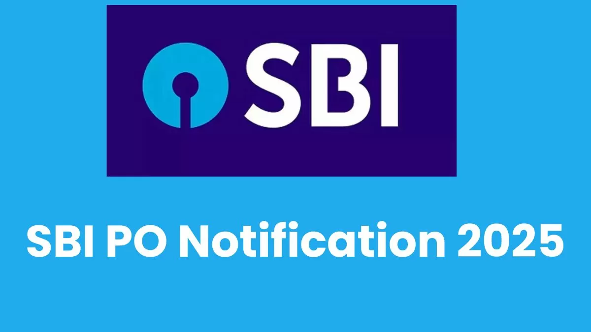 SBI PO Recruitment 2025