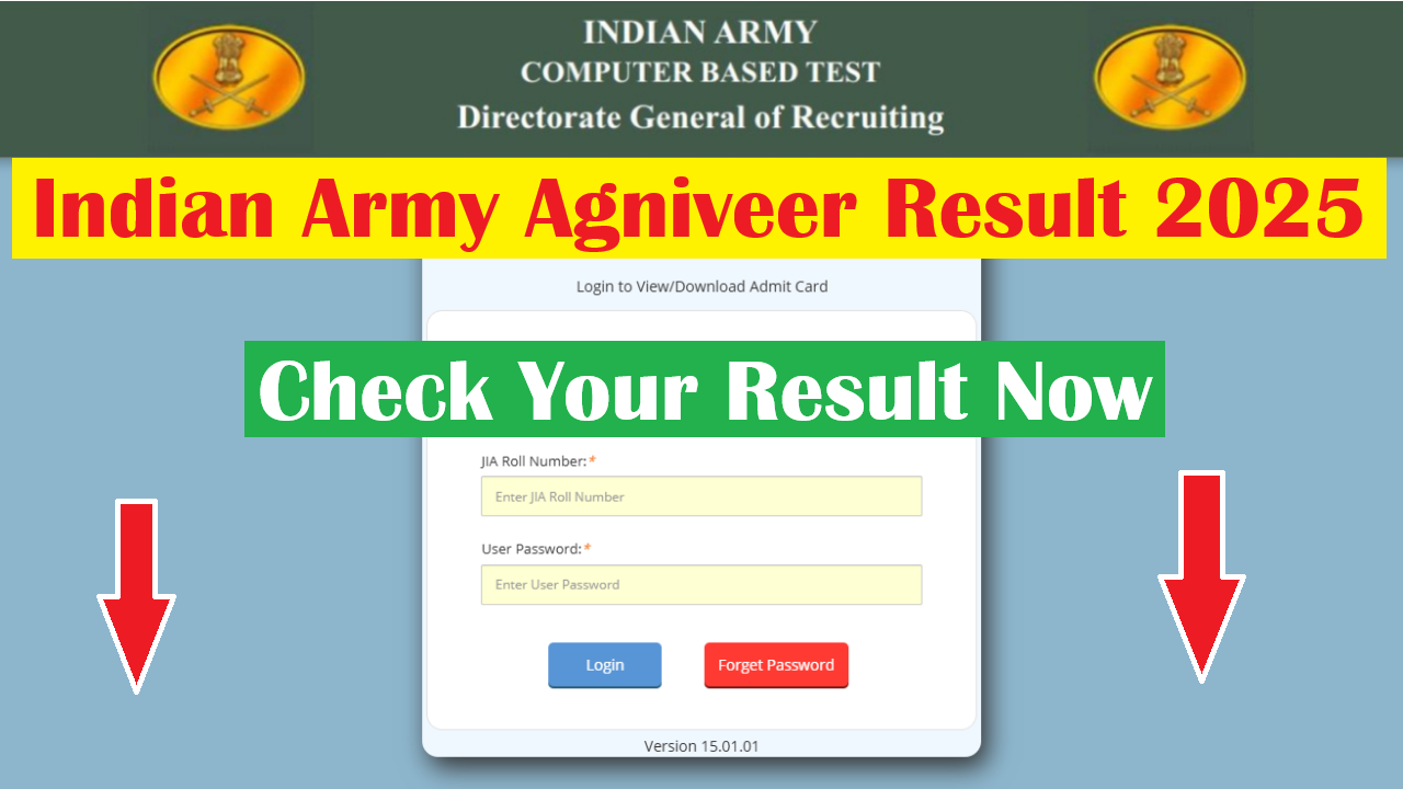 Army Agniveer Result 2025 OUT